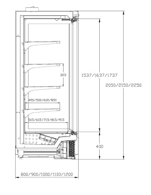 Горка холодильная KIFATO ЕНИСЕЙ 1875